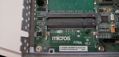 Micros POS WS5 System Board / Motherboard w/ Memory & CE UDOC, Tray, & Speakers