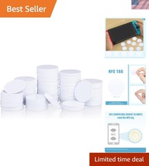 Versatile 50 Pcs NFC Tags with Adhesive Back – Ideal for Gaming & Business Cards