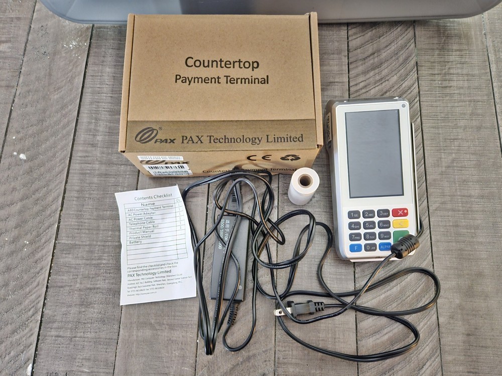 PAX A80-MBA-RD5-01AA COUNTERTOP PAYMENT TERMINAL A80
