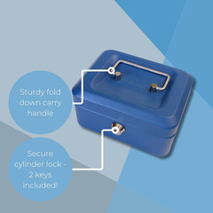 6&Prime; Cash Box Blue