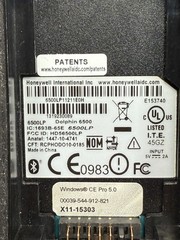 2 Honeywell Dolphin 6500LP12211E0H Barcode Scanners With Charging Dock