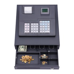 39 Keys Wired Lockable Electric Thermal Cash Register w/ Drawer for Catering