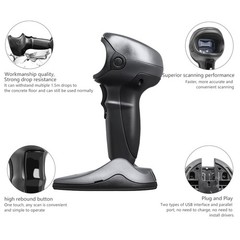 Zebra DS9808-SR00007NNWR 1D Imager Automatic Barcode Scanner Reader W/ Cable USB