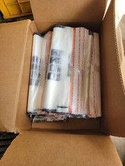 NEW Box Of 300 Ampac 15×20&Prime; Tamper-Evident Deposit Bags Clear Plastic Bank Cash