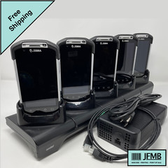 Lot of 5 Zebra TC7x5x Mobile Barcode Scanner With Cradle Android 8 Oreo