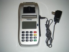 First Data FD100ti Credit Card Terminal Reader Machine (AS-IS)