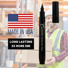 Dri Mark CFD5PK Counterfeit Bill Detector Marker Pen, Made in the USA, 3 Times M