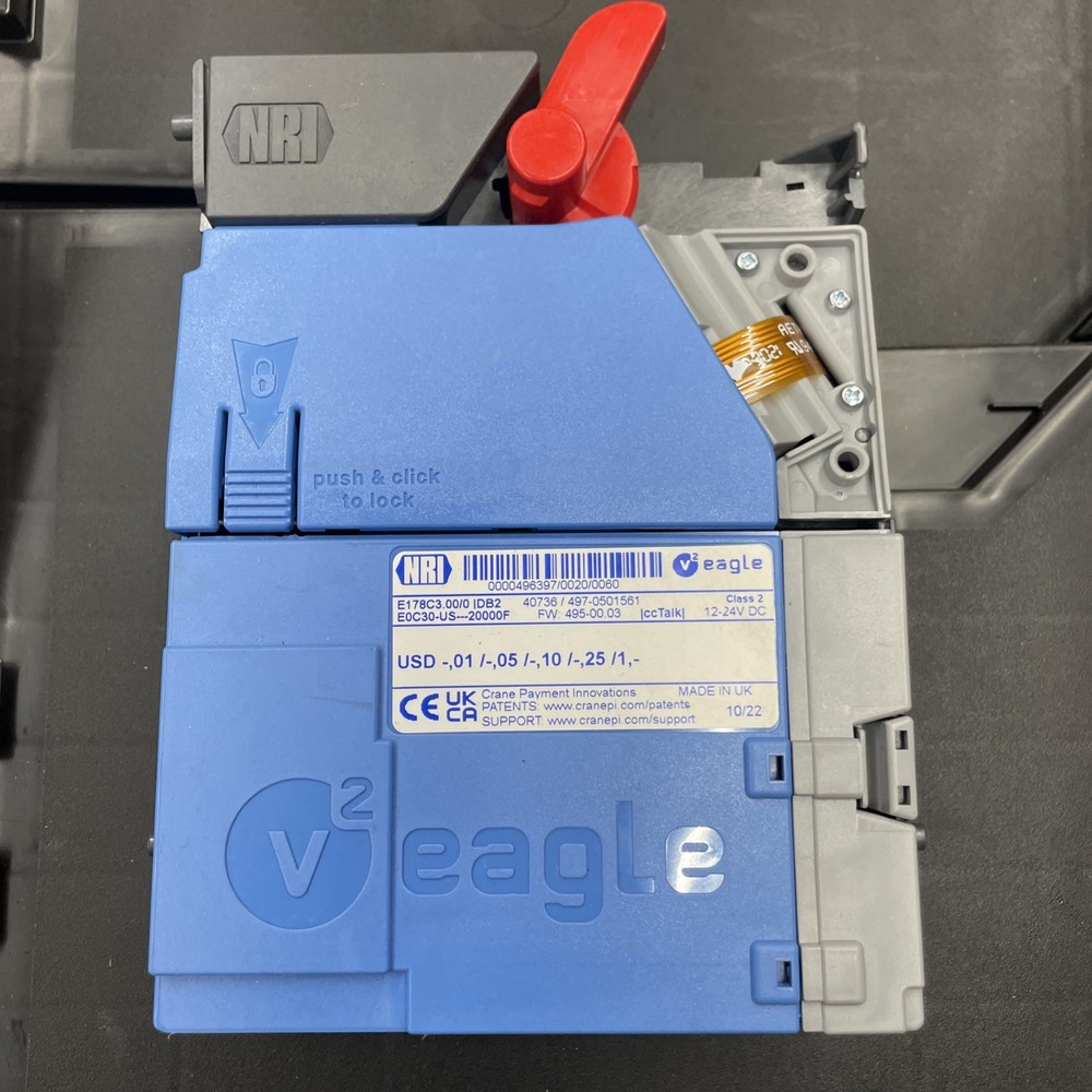 NRI V2 EAGLE COIN VALIDATOR E178C3.00/0 DB2- (15073) New Broken Tab S9