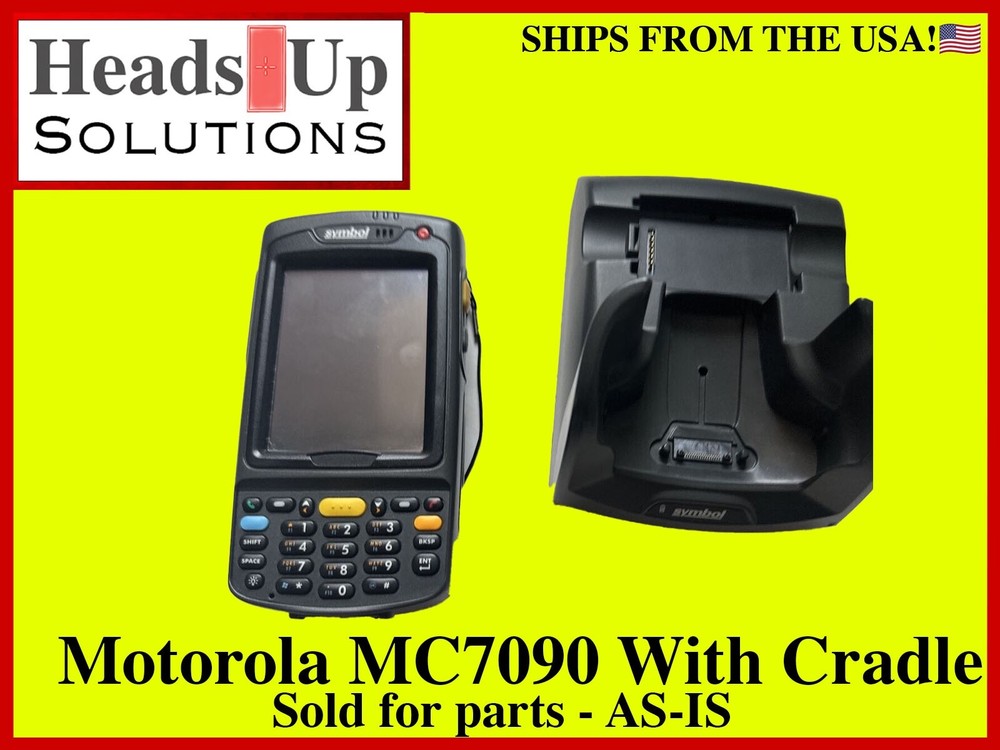 Symbol/Motorola MC7090 With Cradle *DEMO SOFTWARE ON MC7090 Sold For Parts AS-IS