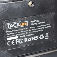 Tacklife Money Counter Machine Black MMC02