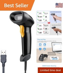 Handheld USB 2D Barcode Scanner, Wired Automatic QR Code Scanner Data Matrix …
