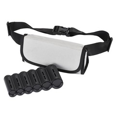 Gray US Coin Holder Dispenser Fanny Pack Organizer Storage Bag Belt Waitress