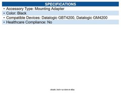 Datalogic MA-4190-BK Mounting Adapter for Base Station