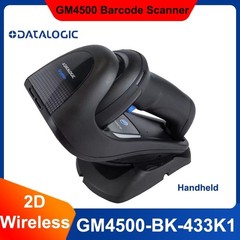 Datalogic GM4500-BK-433K1 433MHz Wireless Barcode Scanner w/ USB Cable & Cradle