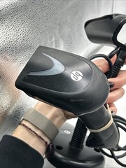 HP 630944-001 USB Handheld Barcode Scanner HP4430 W/ 632288-001 Mount See Pics