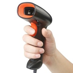 Automatic Wired Laser 1D Barcode Scanner Gun Handheld Bar Code Reader