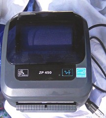 ZEBRA ZP450 LABEL THERMAL BAR CODE PRINTER USB SERIAL CONNECTIVITY 203 DPI