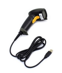 WoneNice USB Laser Barcode Scanner Wired Handheld Bar Code Scanner Reader Black