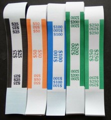 100 Mixed $25 $50 $100 $200 $250 Cash Money Self-Sealing Straps Currency Bands