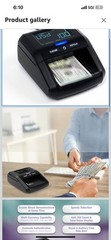 Counterfeit Bill Money Detector Machine with LCD Display, Portable Compact US…