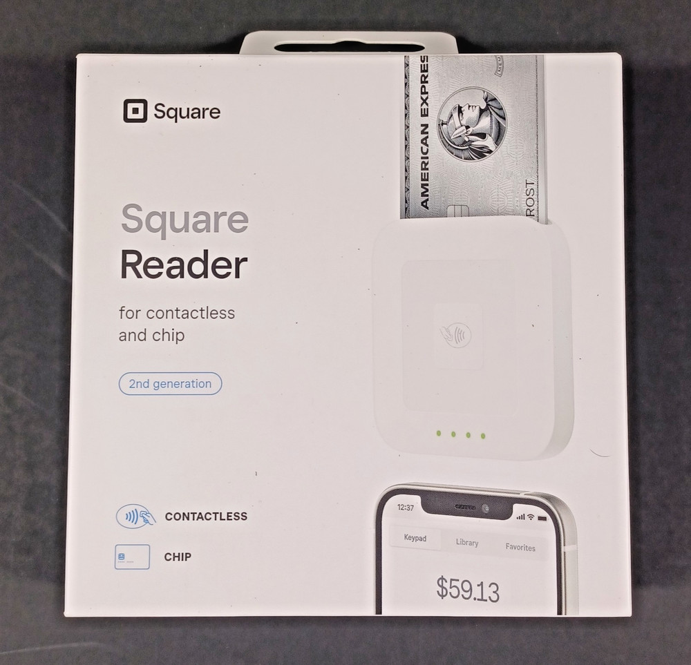Square Credit Card Reader A-SKU-0792 for Contactless and Chip Machine 2nd Gen.