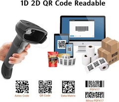 Zebra DS2208-SR00007ZZWW Handheld 1D 2D Barcode Scanner With USB Cable