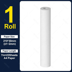 1pc White A4 Thermal Paper Roll 210x30mm Portable Printer BPA Free – NEW