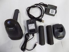 Metrologic MS1633 Focus 2D Bluetooth Barcode Scanner Cradle Receiver 2 Batteries