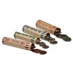 MOOLAH 7291000 1000 Count Preformed Assorted Coin Wrappers