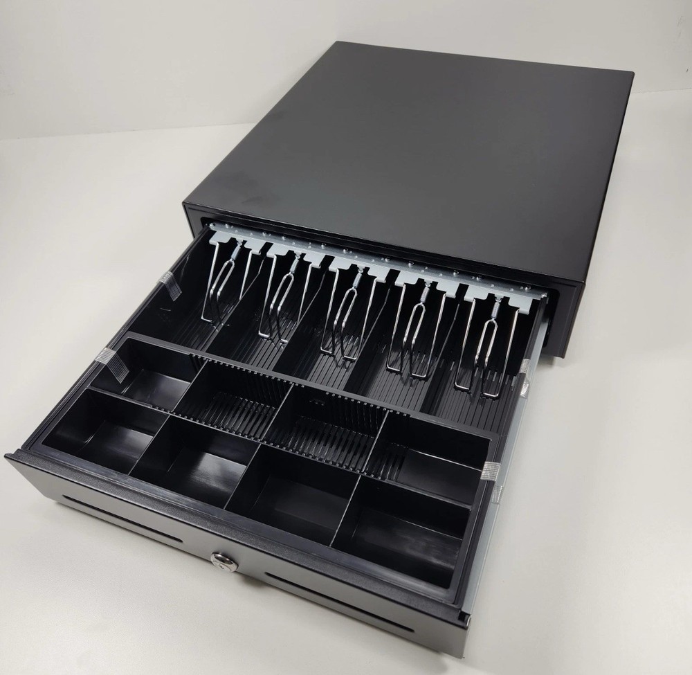 5 Bill 8 Coin 16&Prime;Cash Register Drawer Box Works Compatible all printers