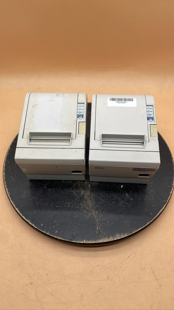 Epson TM-T88III Serial Thermal Receipt Printer POS Cash Register System Lot of 2