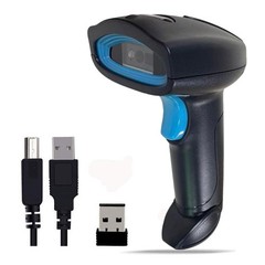 QR Code Scanner, Handheld Barcode Scanner Wireless 1D 2D Support Screen Scann…