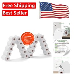 Reliable 20 Rolls of 58mm Thermal Paper – Eco-Friendly, High Brightness for POS