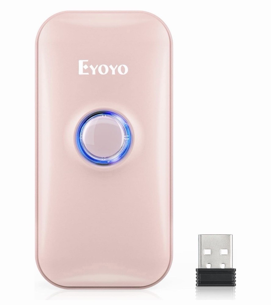Eyoyo Mini 1D Bluetooth Barcode Scanner 3 in 1 Portable Wireless Barcode Reader