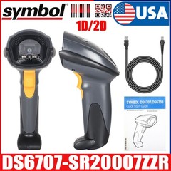 Symbol DS6707-DC20007ZZR Handheld 1D 2D Barcode Scanner With USB Cable US Stock