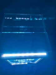 Personalized Tip Box Raffle Fund Raiser Donation Jar Engraved Light Changing LED