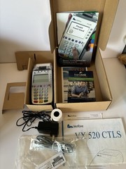 VeriFone Vx520 Credit Card Machine With Power Supply