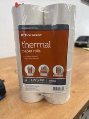 Office Depot® Thermal Paper Rolls, 1 3/4&Prime; x 230&prime;, White, Pack Of 10 554-085