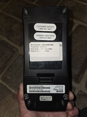 First Data FD130 Duo Credit/ Debit Card Terminal Cracked Screen. Tested
