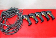 LOT of 5 Motorola DS4208-SR00007WR Handheld USB Barcode Scanner with USB Cable