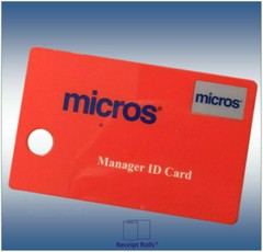 Pkg of 10 Genuine OEM Red Micros Oracle Magnetic Stripe Manager Swipe ID Cards
