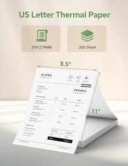 Multi-Functional 200 Sheets Thermal Paper 8.5×11 – Compatible with Most Brands