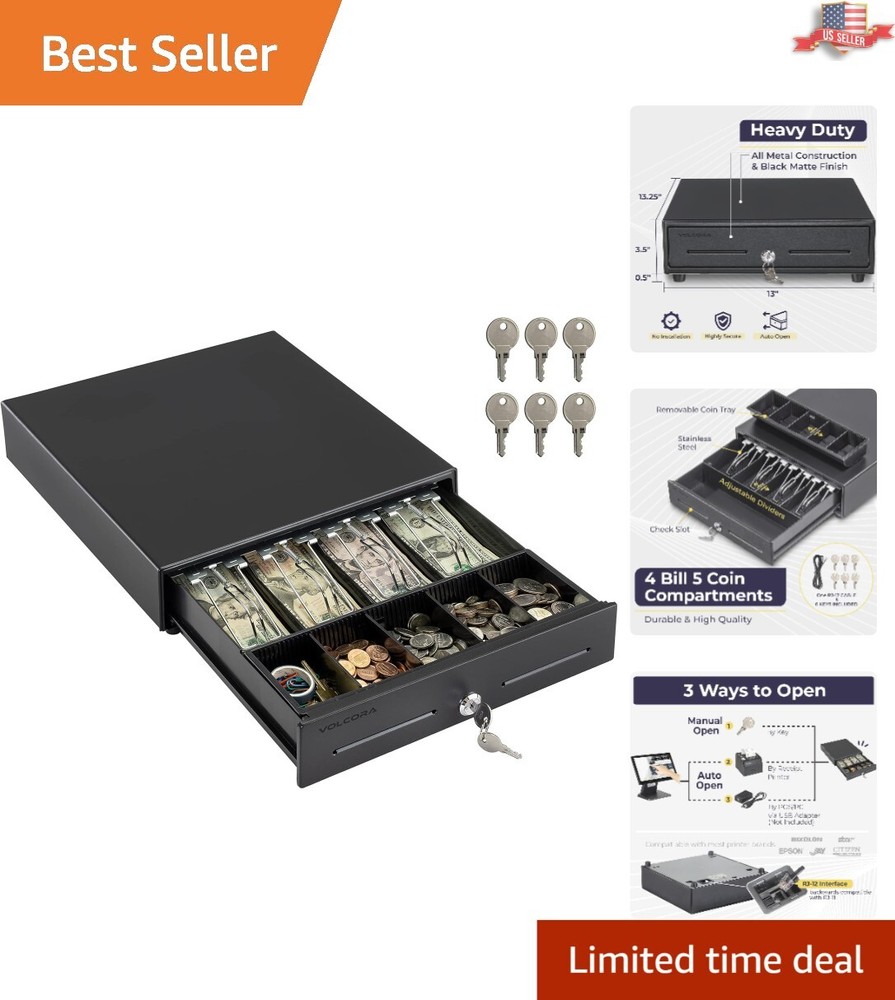 13&Prime; Electronic Cash Register Drawer – Secure POS System for Small Businesses