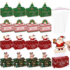 12 PCS Christmas Money Box For Cash Gift Pull Santa Dispenser Elk Cake Kit
