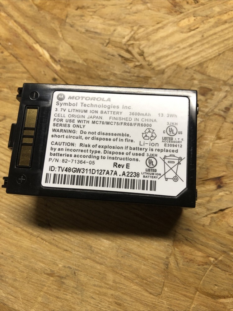 ZEBRA MCD-A1 Motorola Symbol MC70 MC75 BTRY-MC7XEAB00 3600mAh Genuine Battery