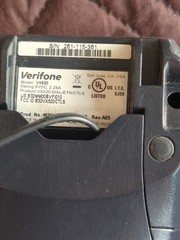 VeriFone Vx520 EMV Credit Card Machine With Power Supply from working office