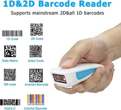 Upgraded Mini Wireless QR Barcode Scanner