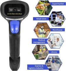 USB 1D Barcode Scanner, Handheld Wired CCD Barcode Reader Supports Screen Sca…