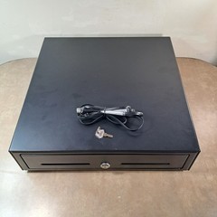 Cash Drawer Register 5 Bill 5 Coin Black Lock w Key RJ11 Cable 16&prime; x 16&prime; Inch