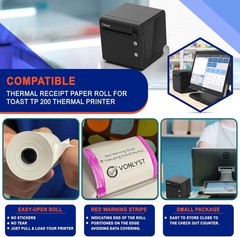 Thermal Printer Paper Roll for Toast TP200 Receipt Printer Point of Sale 06